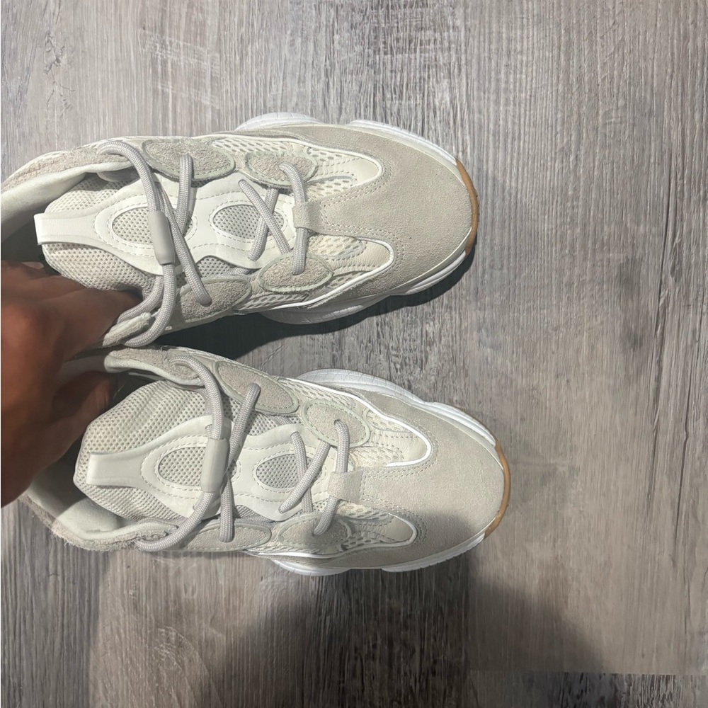 Adidas Cream and White Mesh Sneakers - Picture 2 of 7